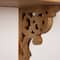 Natural Vintage Antique Distressed Wood Corbel Shelf Brackets (Set of 2)